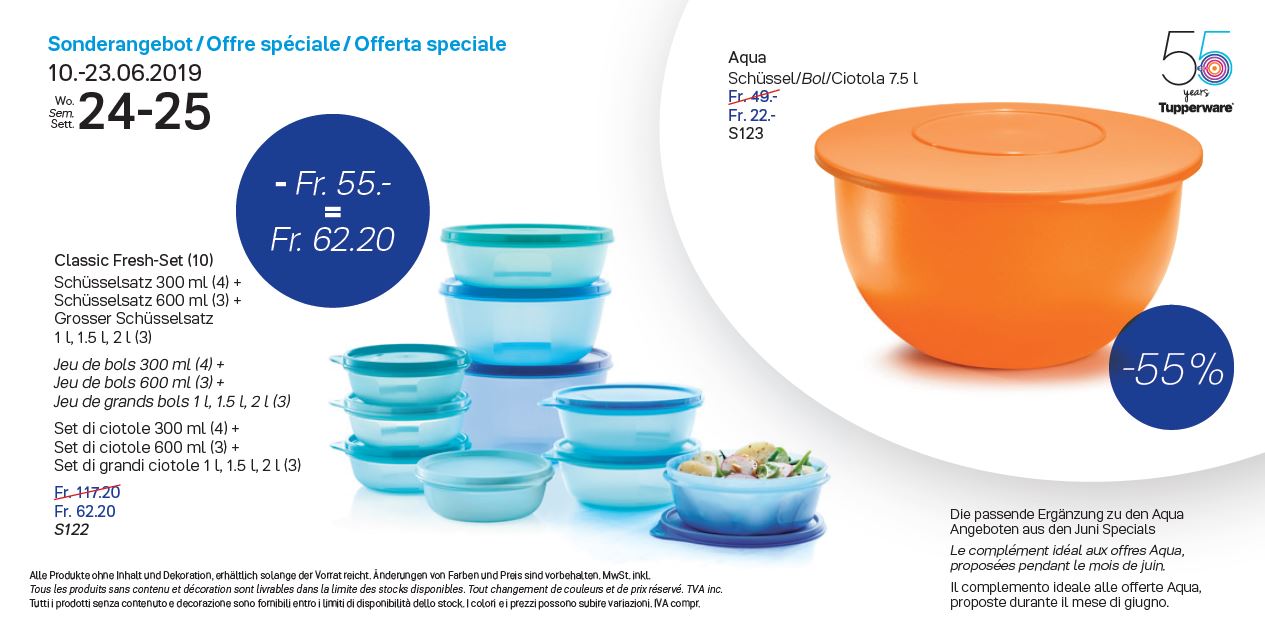 Boîte hermétique TUPPERWARE 3 Grands Raviers 600 ml