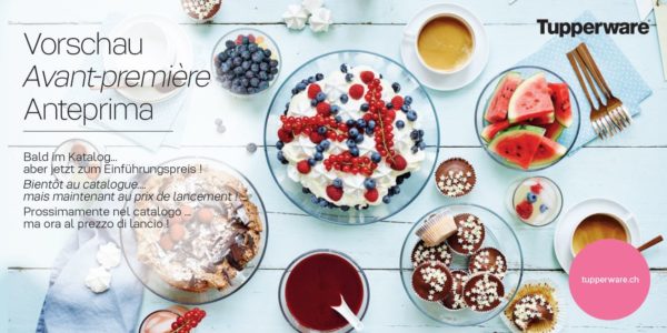 Image ambiance Bols Clear Tupperware - nouveauté du catalogue automne-hiver 2019-2020