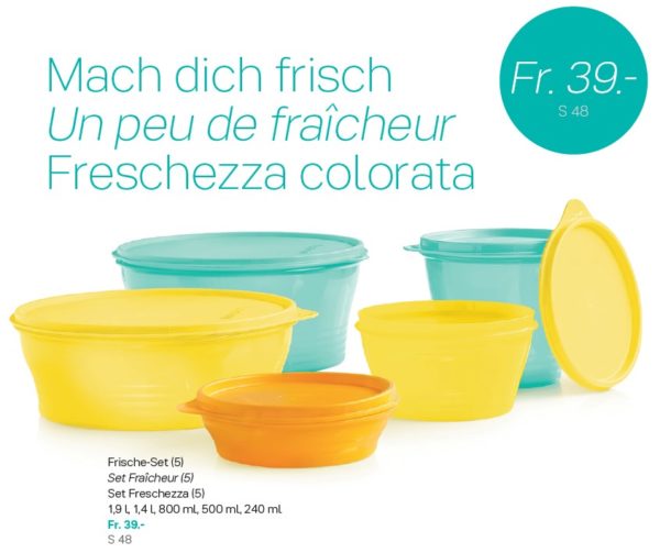 Offre spéciale Tupperware Suisse uniquement du 17 février au 1er mars 2020 - Set Bols Fraîcheur (5)