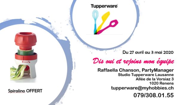 Rejoins-nous au Studio Tupperware Lausanne