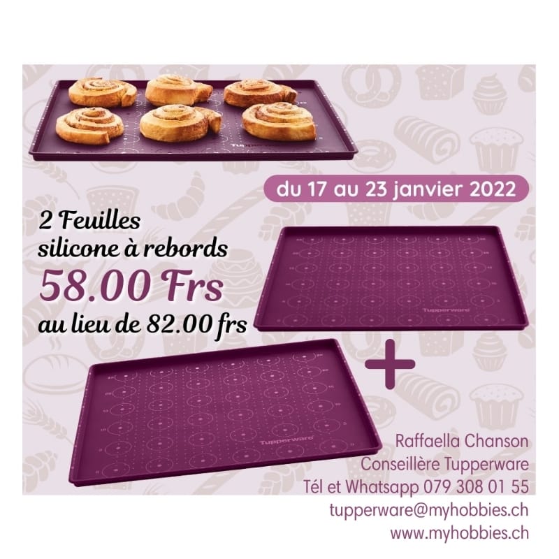 Plaque de four en silicone Tupperware Multiflex - tapis de cuisson